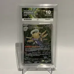 2025 Pokemon Mega Evolution Shedinja Illustration Rare 144/132 Ace 10 - Image 1