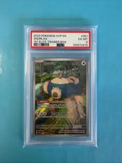 2023 Pokemon SVP EN Snorlax Black Star Promo 051 Scarlet & Violet 151 ETB PSA 6 - Image 1