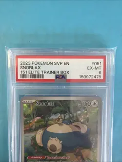 2023 Pokemon SVP EN Snorlax Black Star Promo 051 Scarlet & Violet 151 ETB PSA 6 - Image 2