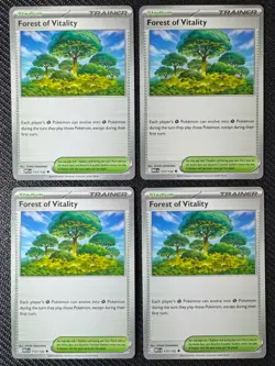 4x Forest of Vitality | Mega Evolution | 117/132 NM | UC | Pokemon TCG Playset - Image 1