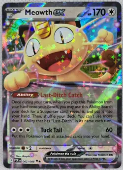 Meowth ex 062/088 Double Rare Perfect Order Pokemon Holo Near Mint - Image 1