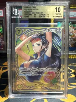 Nico Robin Eb03-055 SP One Piece TCG BGS 10 Pristine Japanese - Image 1