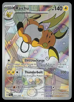 Pokemon Card - Raichu Paldea Evolved 211/193 Illustration Rare - Image 1