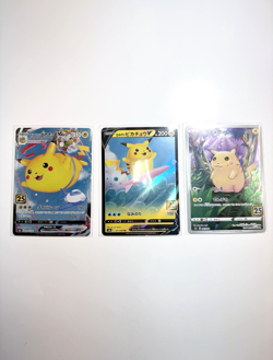 Pokemon Card Pikachu 25th Anniversary Set 3 Cards Japan Flying Pikachu VMAX Surf - Image 1