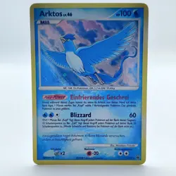 Pokemon TCG Karte Arktos Lv.46 - 1/100 - Near Mint - Majestatischer Morgen - - Image 1