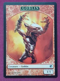 Magic The Gathering SCARS OF MIRRODIN GOBLIN TOKEN card MTG - Image 1