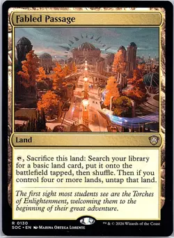 Fabled Passage 130 Rare Commander: Secrets of Strixhaven Magic: The Gathering NM - Image 1