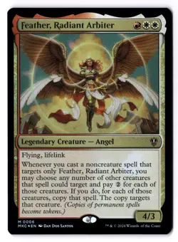 Feather, Radiant Arbiter NM* FOIL Commander Murders Karlov MAnor 0006-UnltdCards - Image 1