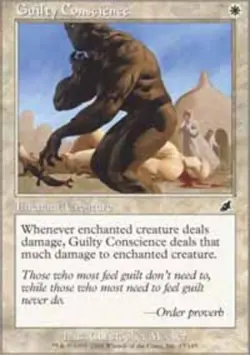 MTG Guilty Conscience - Foil, Scourge, Damaged, English - Image 1