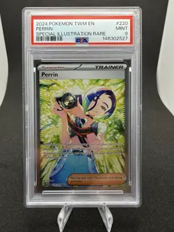 2024 POKEMON TWM EN-TWILIGHT MASQUERADE #220 PERRIN SPECIAL ILLUSTRATION RARE - Image 1