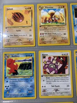 Pokemon TCG 1st Edition Neo Revelation Non Holo Rare Binder Page Lot - WOTC VTG - Image 2