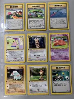 Pokemon TCG 1st Edition Neo Genesis Non Holo Rare Binder Page Lot - WOTC VTG - Image 1