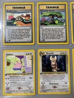 Pokemon TCG 1st Edition Neo Genesis Non Holo Rare Binder Page Lot - WOTC VTG - Image 2