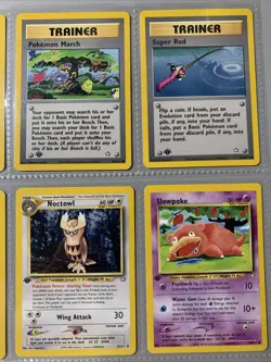Pokemon TCG 1st Edition Neo Genesis Non Holo Rare Binder Page Lot - WOTC VTG - Image 3