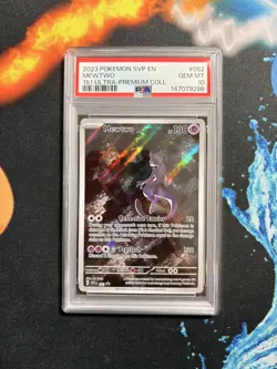 NEW CERT Pokemon Mewtwo SVP 052 151 Ultra Premium Collection Promo PSA 10 Gem - Image 1