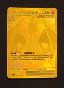 Mega Charizard Y ex Mega Hyper Rare 294/217 Ascended Heroes Gold Card - Image 1