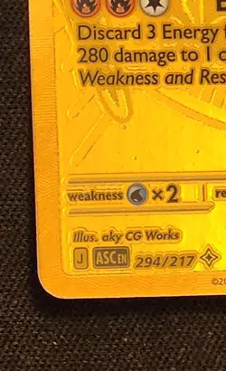 Mega Charizard Y ex Mega Hyper Rare 294/217 Ascended Heroes Gold Card - Image 4