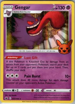 Gengar 057/198 Holo Trick or Trade BOOster Bundle - Pokemon Card - NM - Image 1