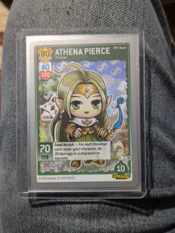 Maplestory iTCG Athena Pierce 2/60 Silver Gray 2008 WOTC Trading Card Game - Image 1