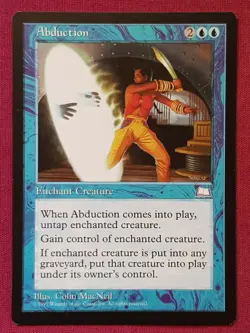 Magic The Gathering WEATHERLIGHT ABDUCTION blue card MTG - Image 1