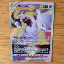 MEWTWO VSTAR 031/078 POKEMON CARD (POKEMON GO SET) HALF ART HOLO - Image 1