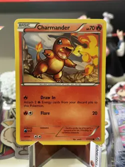 POKEMON CHARMANDER 17/113 COMMON LEGENDARY TREASURES NM CARD - Image 1