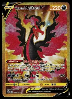 Pokemon Card - Galarian Moltres V Brilliant Stars 183/172 Secret Rare - Image 1