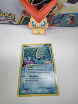 Omanyte 60/92 Legend Maker Reverse Holo Stamped 2006 Nintendo Pokemon Card - Image 1