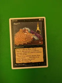 Greed MTG Core Set 4th Edition Regular - Image 1