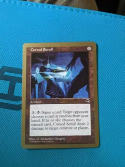 Cursed Scroll - 1999 Matt Linde (TMP) World Championship Decks Regular - Image 4