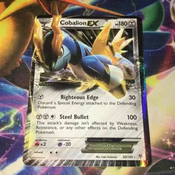 Cobalion EX ~ 93/135 ~ Half Art ~ PLASMA STORM ~ LIGHT PLAY ~ Pokemon Card - Image 1