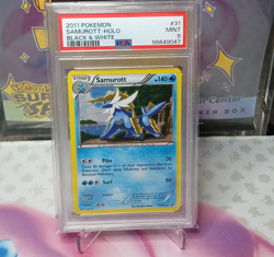 POKEMON TCG - PSA 9 MINT SAMUROTT HOLO #31 2011 BLACK & WHITE - Image 1