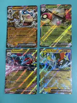 Pokemon Journey Together 4 Card Ex Lot Holo Double Rare - Image 1