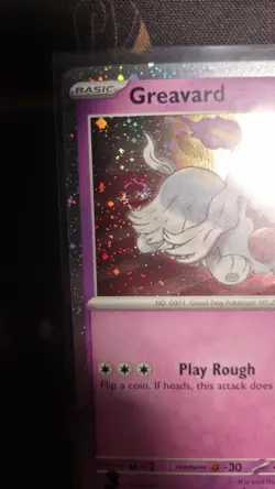 Pokemon - Greavard 100/197 Cosmos Holo NM SWIRL - Image 4