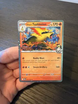 Pokemon TCG Prerelease Stamped Ethan's Typhlosion Destined Rivals 034/182 NM - Image 1