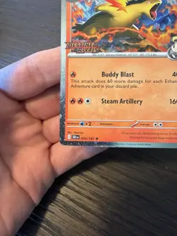 Pokemon TCG Prerelease Stamped Ethan's Typhlosion Destined Rivals 034/182 NM - Image 4