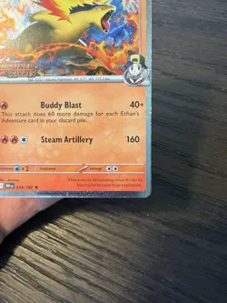 Pokemon TCG Prerelease Stamped Ethan's Typhlosion Destined Rivals 034/182 NM - Image 5