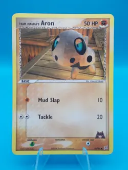 Team Magma's Aron 58/95 Team Magma vs Team Aqua Pokemon TCG Regular LP - Image 1