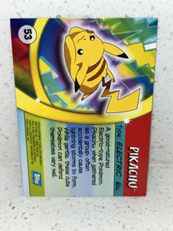 2004 Pokemon Topps Advanced Challenge Pikachu #53 - Image 2