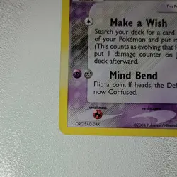 2004 POKEMON EX HIDDEN LEGENDS #8 JIRACHI-HOLO - Image 3