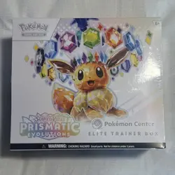 Pokemon Prismatic Evolutions Pokemon Center ETB Sealed - Image 1