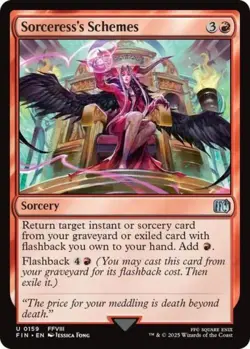 Sorceress's Schemes -Foil Near Mint MTG Universes Beyond: FINAL FANTASY - Image 1