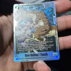 Bandai Son Gohan: Youth SR Foil Battle Card FB05-054 Dragon Ball Super Card Game - Image 2