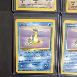 Pokemon TCG Fossil Lot Ditto Aerodactyl Muk 2 Lapras Hitmonlee 6 Cards - Image 5