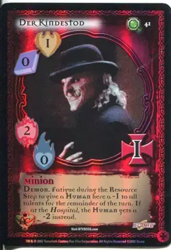 Buffy CCG TCG Angels Curse Limited Edition Foil Card #41 Der Kindestod - Image 1