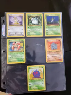 POKEMON LOT OF X6 CARDS ( 56-63) /64 NEW 1999 JUNGLE SET - Image 1