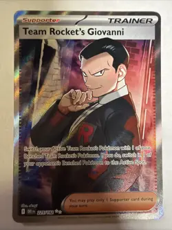 Pokemon TCG-Team Rocket’s Giovanni 225/182 Ultra Rare Full Art- Destined Rivals - Image 1