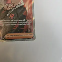 Pokemon Team Rockets Giovanni Full Art Holo Card Destined Rivals 225/182 - Image 3
