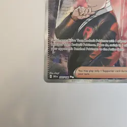 Pokemon Team Rockets Giovanni Full Art Holo Card Destined Rivals 225/182 - Image 4