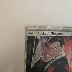 Pokemon Team Rockets Giovanni Full Art Holo Card Destined Rivals 225/182 - Image 5